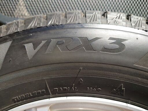 【バリ溝】2023年製 BS-VRX3 195/65R15 スタッドレスタイヤホイール4本セット セレナ