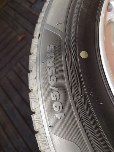 【バリ溝】2023年製 BS-VRX3 195/65R15 スタッドレスタイヤホイール4本セット セレナ