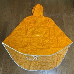 リンプロジェクト　サイクルポンチョ　オレンジ　収納袋付きの画像