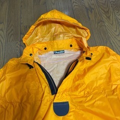 リンプロジェクト　サイクルポンチョ　オレンジ　収納袋付きの画像