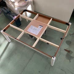 ○東153 2021年製 ニトリ コタツ 白 家具 暖房器具の画像