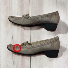 BeauFort ビューフォート ローファー 22.5 EEE グレージュの画像