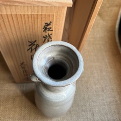 大野瑞峰作 萩焼 花瓶 の画像
