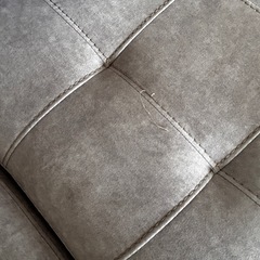 コストコ　グレー 3人掛けソファ モダンデザインの画像