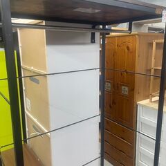 リサイクルショップどりーむ天保山店　No5168 ニトリ　ワードローブ　ハンガーラック　Nステイン１８８０　定価約１．８万円　状態綺麗です🎵の画像