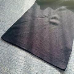 【UNIQLO】エクストラファイン メリノリブタートルネックセーター 黒 Lの画像