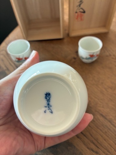 柿右衛門窯の酒器とマグカップ
