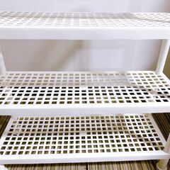 M527 4段収納 シューズラック プラスチックラック シューズボックスの画像