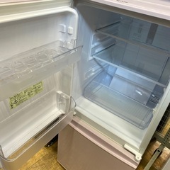 ✨特価品✨2016年製 SHARP 137L冷蔵庫 SJ-14E4-KP 2ドア シャープ 一人暮らし パステルピンク No.7913 NHの画像