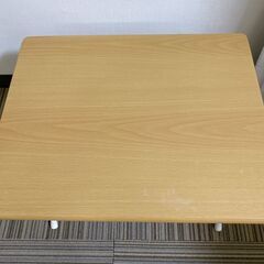  M235  NITORI 折りたたみコンパクトデスク フレッタ ライトブラウンの画像