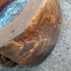 木製　火鉢の画像