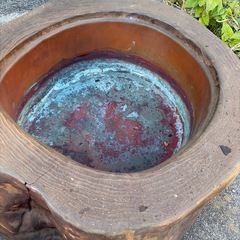 木製　火鉢の画像