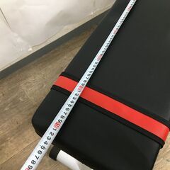 WASAI/ワサイ トレーニングベンチ 折り畳み式 ブラック×赤ライン 高さ47cm 25l菊Eの画像