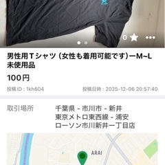 男性用Tシャツ（女性も着用可能)-5枚セットの画像