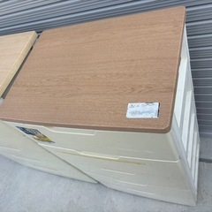 アイリスオーヤマ IRISOYAMA 収納ケース　木目天板　5段チェスト 2個の画像