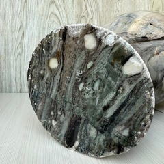 大理石 壺・花瓶（グレー／グリーン ）の画像