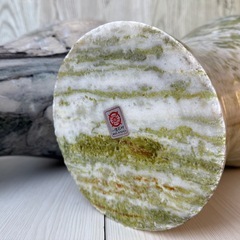 大理石 壺・花瓶（グレー／グリーン ）の画像