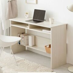 [12/12まで] デスク  作業机  白の画像