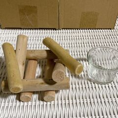 M000　キャンドルホルダー木製 アンティーク キャンドルスタンド 北欧 おしゃれ 新品未使用の画像