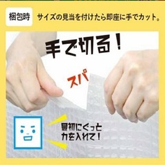 手で切れる！ スパスパ プチプチ緩衝材(通常タイプ) 600X42Mの画像
