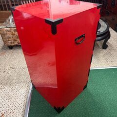 【愛品館八千代店】時代箪笥　朱塗　5段チェストの画像