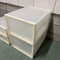 衣装ケース 4個セット 収納ケース 衣服収納 幅44cm×奥行55cm×高さ18cm、30cmの画像