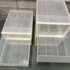 衣装ケース 4個セット 収納ケース 衣服収納 幅44cm×奥行55cm×高さ18cm、30cmの画像