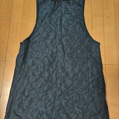 キルトエプロン　ネイビー　Ｍの画像
