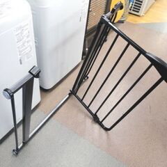 ベビーゲート 拡張フレーム×1本付き 取付幅75～95㎝ ブラック ベビーフェンス ベビーズゲート 西岡店の画像