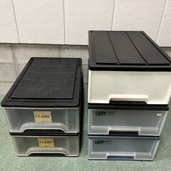 衣装ケース 5個セット 収納ケース 衣服収納 幅43cm×奥行64cm×高さ23cm の画像