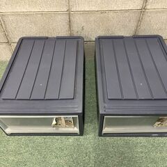 衣装ケース 3個セット 収納ケース 衣服収納 幅38cm×奥行53cm×高さ20cm、23cmの画像