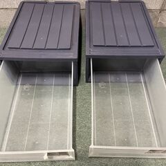 衣装ケース 3個セット 収納ケース 衣服収納 幅38cm×奥行53cm×高さ20cm、23cmの画像