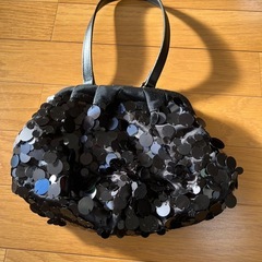 Boden 黒 ビーズ装飾 パーティーバッグの画像