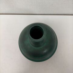  郵政大臣贈 緑青仕上げ 金属花器 記念品 工芸品 花瓶 置物 和モダン インテリアに最適　251208-3Tの画像