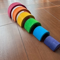 グリムス レインボー 小 積み木 GRIMMS 正規品の画像