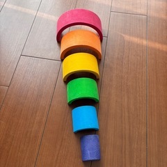 グリムス レインボー 小 積み木 GRIMMS 正規品の画像