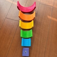 グリムス レインボー 小 積み木 GRIMMS 正規品の画像