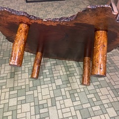 【引取限定】中古品　座卓　花梨　一枚板　の画像