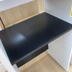 A-772【リユースのサカイ野々市店】ジモティ来店特価‼ レンジ台 木製 ホワイト クリーニング済みの画像