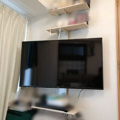 [12/17まで] テレビ台 つっぱり式 テレビスタンドの画像