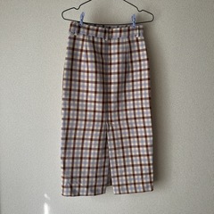 ZARA チェックガラタイトスカート
の画像
