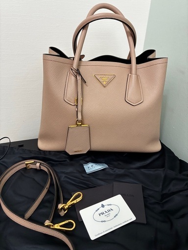 極美品✨　現行品　プラダ ベルト サフィアーノ レザー ベージュ 極美品✨ 現行品 プラダ ベルト サフィアーノ レザー ベージュ - メルカリ