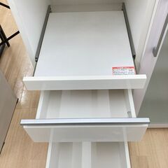 A-775【リユースのサカイ野々市店】ジモティ来店特価‼ NITORI ニトリ キッチンカウンター 木製 ホワイト クリーニング済みの画像