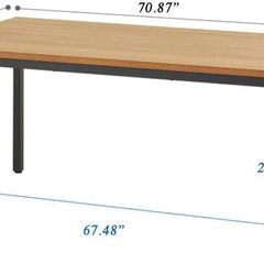 【美品】ダイニング/作業用テーブル 180×90cm｜分解OK・軽い傷あり・自宅引き取りの画像