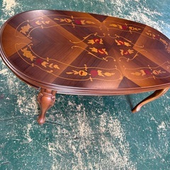 年代物の品！アンティークローテーブルの画像