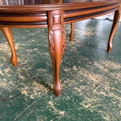 年代物の品！アンティークローテーブルの画像