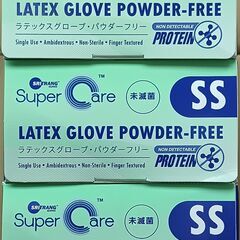 ラテックスグローブパウダーフリー１００枚入り×５箱　合計５００枚　未使用の画像