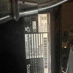 24インチ BenQモニタ　傷あり スタンドなし PCリサイクルマーク付きの画像