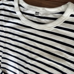 ボーダーロンT ２枚セット　ユニクロ　の画像
