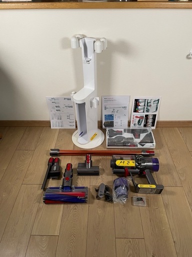 ダイソン③V10SV12 2タイプヘッドから選択 美品フロアドッグ収納 純正